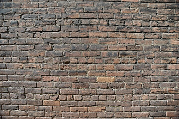 Old red brick wall texture. Grunge background