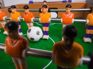 Fototapeta premium Field table game foosball team player