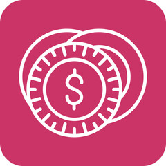 Coins Icon Style