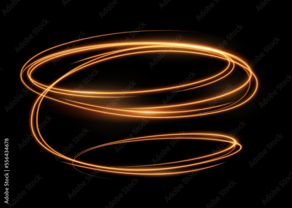 Poster glowing shiny spiral line effect, glowing abstract light speed motion effect. light painting magic g
