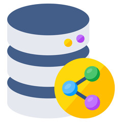 Modern design icon of server share