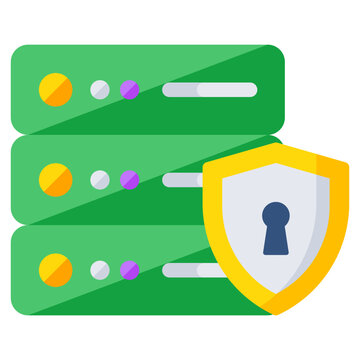 Premium download icon of database security 