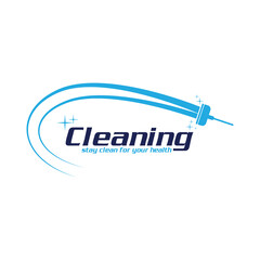 Cleaning Creative Concept Logo Design Template