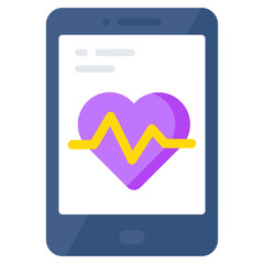 Trendy vector design of mobile medical app