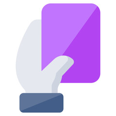 A unique design icon of penalty card