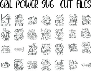 Girl power Quotes SVG Bundle 