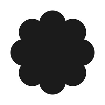 recommend clip art: Radial Circles Scallop Silhouette Shape Icon