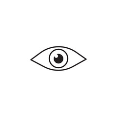 Obraz premium Eyes icon vector. Vision icon symbol isolated