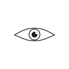 Eyes icon vector. Vision icon symbol isolated