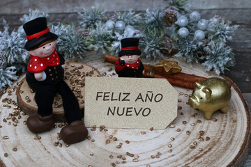 Tarjeta de felicitación: feliz año nuevo 2023.