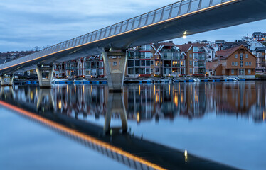 The Otra, the largest river in the Sørlandet region, picture made in Kristiansand