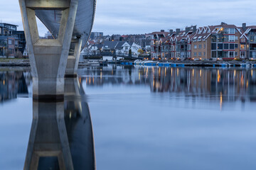 The Otra, the largest river in the Sørlandet region, picture made in Kristiansand