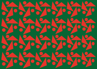 background shapes with christmas motifs