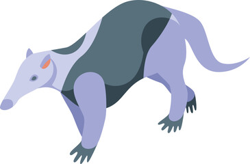 Australia anteater icon isometric vector. Giant baby. Child animal