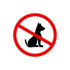 No dogs allowed icon. 