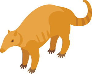 Desert anteater icon isometric vector. South australia. Young mammal