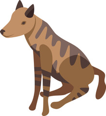 Nature wild dog icon isometric vector. Animal mammal. Breed carnivore