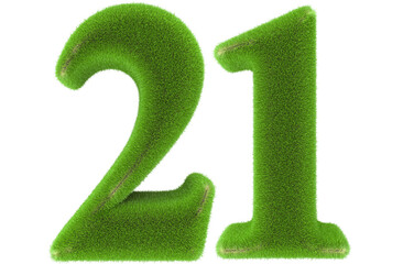 3d green grass number 