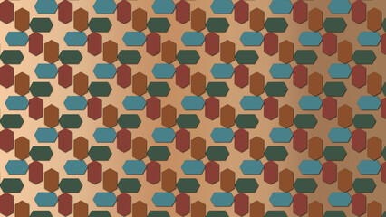 Ancient/Prehistoric Color scheme - Geometrical textured pattern with decorative ornamental illustrations for desktop, wallpaper, background, texture (Vintage, antique, art, old, retro, floral)