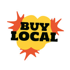 slogan Let's buy local products