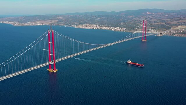 new bridge connecting two continents 1915 canakkale bridge (dardanelles bridge), Canakkale, Turkey