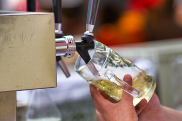 Beer bistro, fair, celebration, summer, outside, colourful, stock