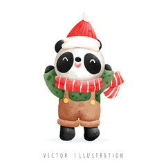 Christmas panda