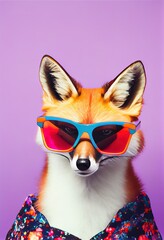 party fox was glasses new yaar's eve celebration