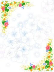 abstract floral background, greeting card design