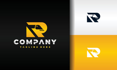 initial R excavator logo