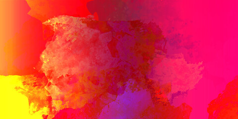 Red orange yellow colorful combination abstract watercolor background with strokes new year celebration card pattern paper natural flora premium unique design creative composition.