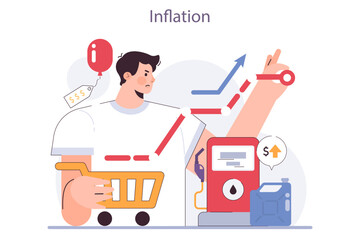 Recession effect. Inflation is a significant, widespread, and prolonged economic