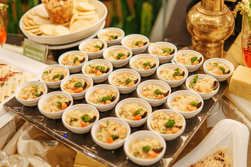 salad buffet food on the table