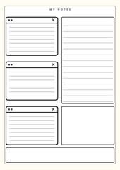 Digital Notes Templates | Goodnotes | Minimalist