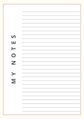 Digital Notes Templates | Goodnotes | Minimalist