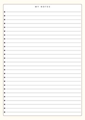 Digital Notes Templates | Goodnotes | Minimalist