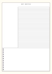 Digital Notes Templates | Goodnotes | Minimalist