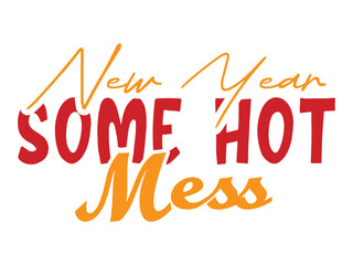 Fototapeta premium Happy New Year SVG Design 2023 and 2024