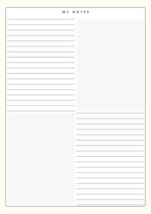 Digital Notes Templates | Goodnotes | Minimalist