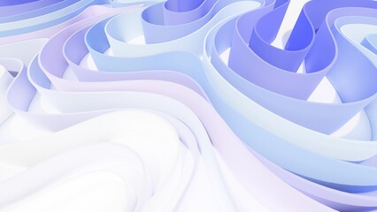 Abstract background curve pattern 3d render