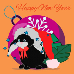 HAPPY NEW YEAR, rabit , 