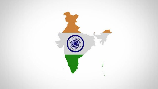 3D Disk with India Map Intro