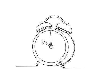 How to draw an alarm clock - YouTube