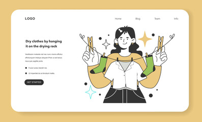 Dry clothes by hanging it on the drying rack for energy efficiency