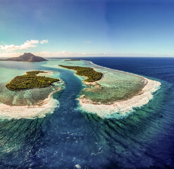Maupiti Island, French Polynesia, Society Islands, the wild sister of Bora Bora. Aerial footage © Sven