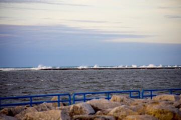 Obraz premium Sunrise at Lake Michigan in Ludington 