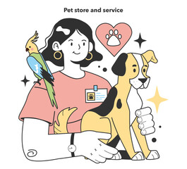 Pet store and service business. Industries and areas for a starting