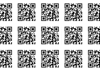 Fototapeta premium QR-Code Muster