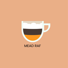 Delicious mead raf icon. Drink vector illustration design - obrazy, fototapety, plakaty