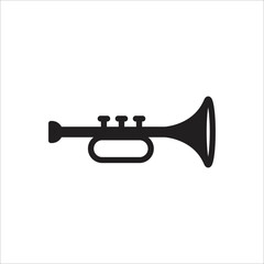 Obraz na płótnie Canvas trumpet icon minimalist design art